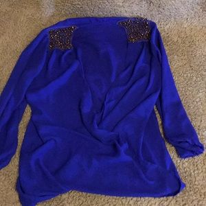 Open front long sleeve going out shirt